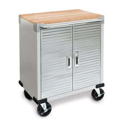 seville classics ultrahd rolling cabinet with stainless steel top|ultra hd seville classics shelving.